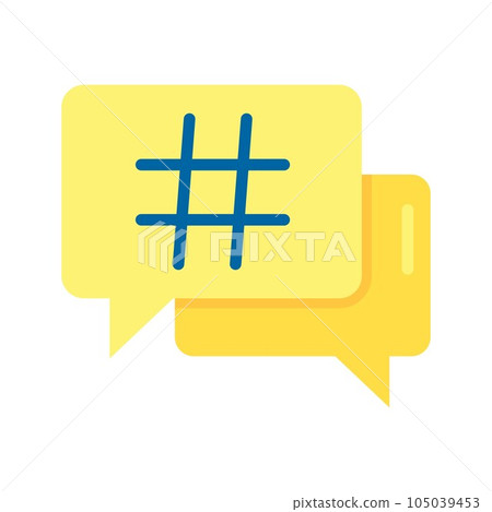 Hashtag Icon Image. Hashtag Icon Image. 105039453