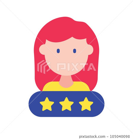 Customer Review Icon Image. 105040098