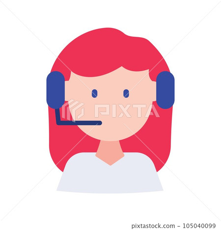Customer Operator Icon Image. 105040099