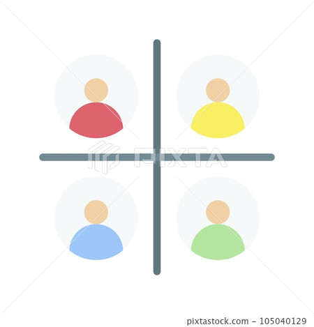 Company Meeting Icon Image. 105040129