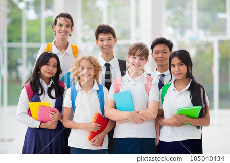 Kids back to school. Group of children. Kids back to school. Group of children. 105040434