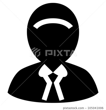 代表一個人的填充風格圖標，男性 105041006