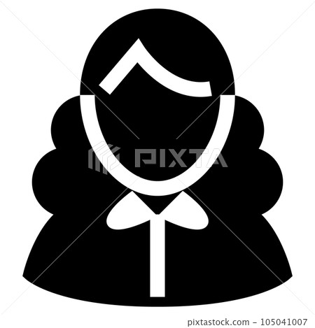 Filled style icons representing people, women 105041007