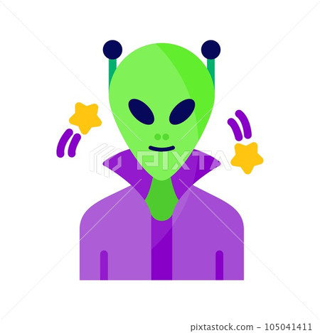 Alien Icon Image. 105041411