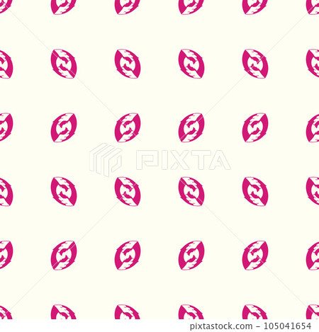 seamless pattern with abstract pink nut shape 105041654