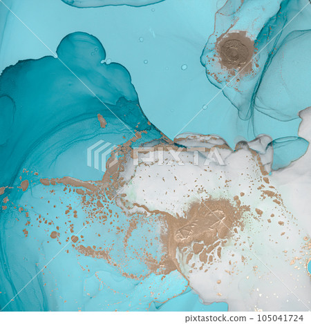 Green Ocean Waves. Abstract Turquoise Liquid Green Ocean Waves. Abstract Turquoise Liquid 105041724