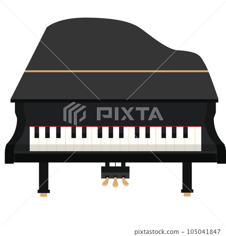 Piano illustration material vector Piano illustration material vector 105041847