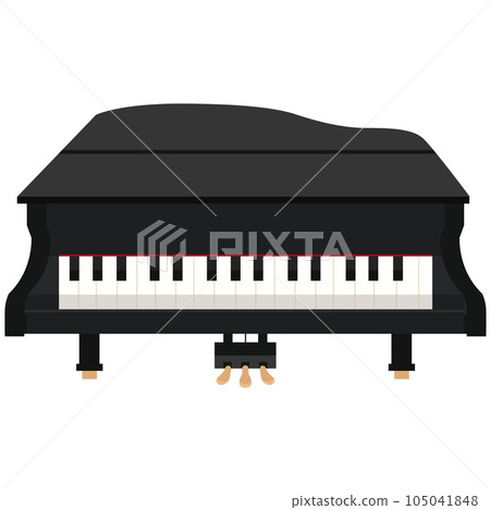 Piano illustration material vector Piano illustration material vector 105041848
