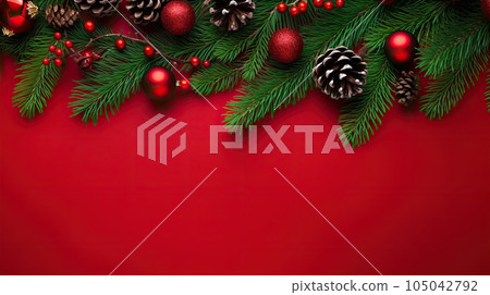 Christmas Holiday Background. Illustration AI Generative 105042792