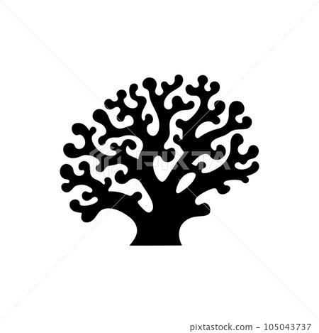 Sea coral reef icon Sea coral reef icon 105043737