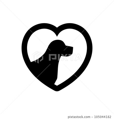 Dog charity icon 105044182