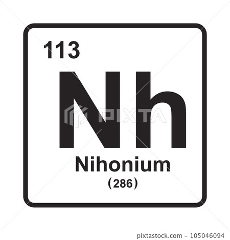 Nihonium Element icon 105046094