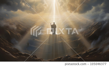 Second coming. Jesus Christ came to earth AI 105046377