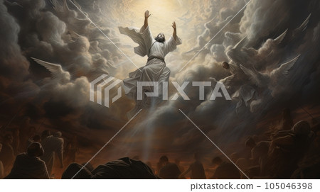 Appearance of Jesus Christ to the people AI Appearance of Jesus Christ to the people AI 105046398