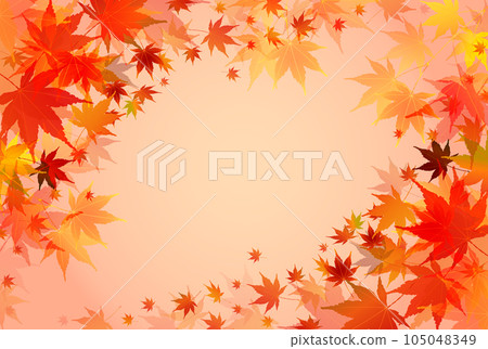  秋葉槭樹秋天背景 105048349