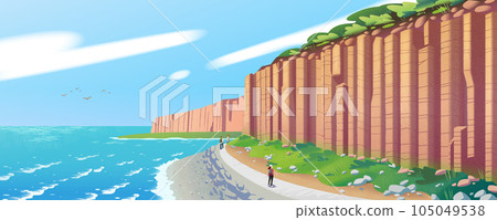 Scenic Columnar Basalt landscape 105049538