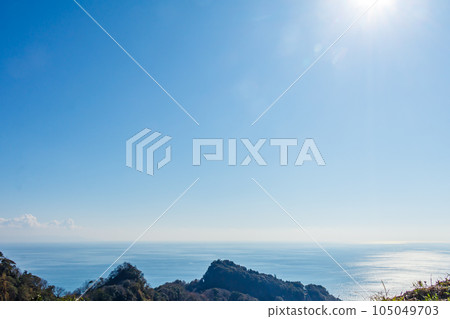 [靜岡的風景] 從日本平（駿河灣方向）看到的景色 105049703