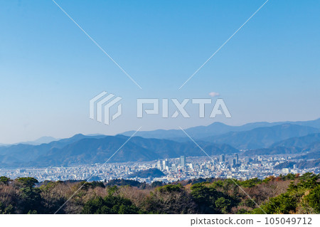 [靜岡的風景] 從日本平（靜岡市區方向）看到的景色 105049712