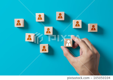 human resources and management concept. job recruitment human resources and management concept. job recruitment 105050104