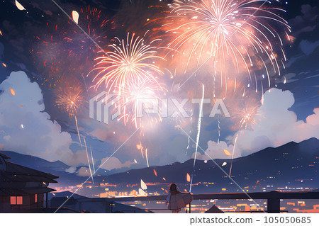 Fireworks display   105050685