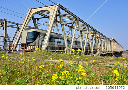 Railway Private railway: Tobu Isesaki Line Liberty Ryomo No. 20 Hanyu City, Saitama Prefecture 105051052