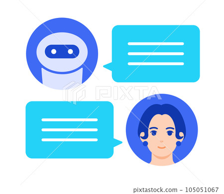 Interact with AI interactively. Chat tool screen icon. Interact with AI interactively. Chat tool screen icon. 105051067