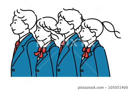 Students profile simple illustration Students profile simple illustration 105051400