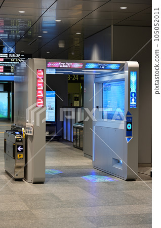 Osaka Station Umekita Area Facial Recognition Ticket Gate JR 105052011