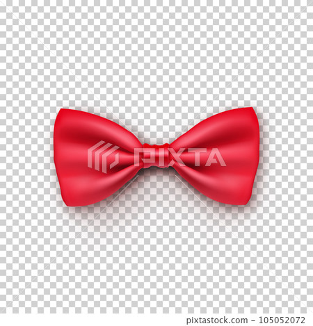 Stylish red bow tie from satin Stylish red bow tie from satin 105052072