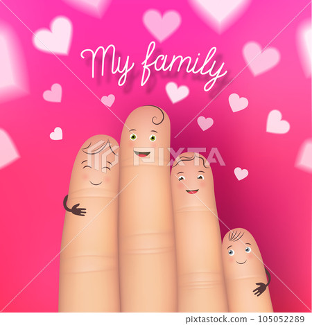 My family festive poster card 105052289