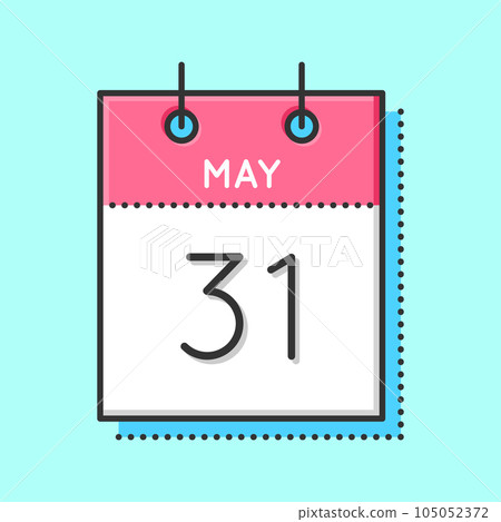 May Calendar Icon May Calendar Icon 105052372