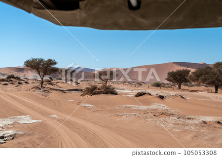 Barren landscape near Deadvlei and sossusvlei Barren landscape near Deadvlei and sossusvlei 105053308