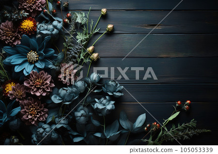 Dark theme Wood Black background texture high quality closeup. May be used for design as background. Copy space Dark theme Wood Black background texture high quality closeup. May be used for design as background. Copy space 105053339