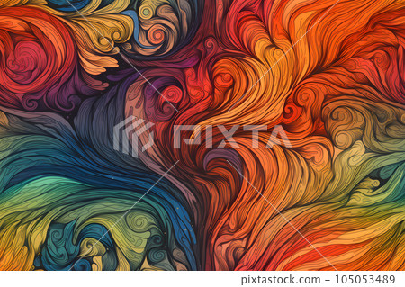 seamless artistic background of colored diffusing turbulent fumes or paint in liquid, neural network generated image seamless artistic background of colored diffusing turbulent fumes or paint in liquid, neural network generated image 105053489