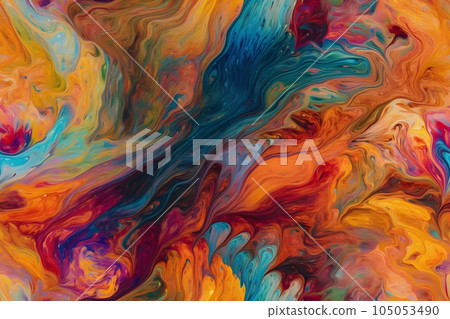seamless artistic background of colored diffusing turbulent fumes or paint in liquid, neural network generated image seamless artistic background of colored diffusing turbulent fumes or paint in liquid, neural network generated image 105053490