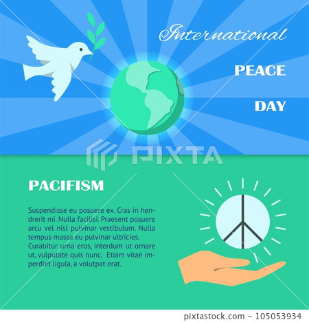 International peace day poster template International peace day poster template 105053934