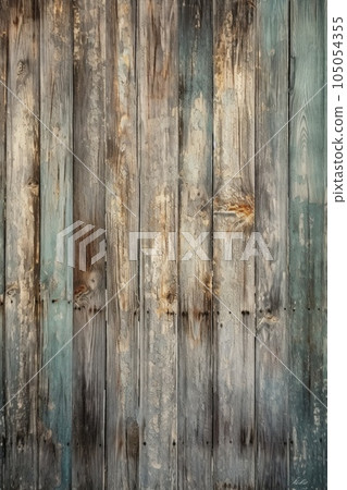 aged wooden planks with weathered texture, created with generative ai 105054355