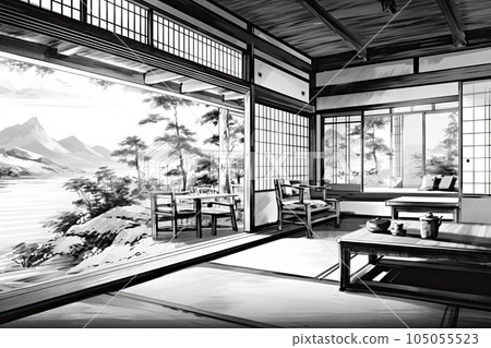 Ryokan room and lake view Ryokan room and lake view 105055523