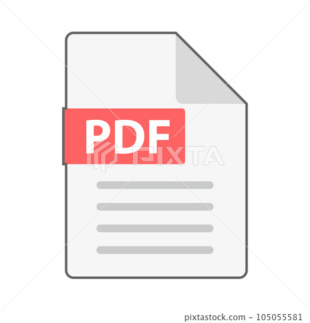 PDF file data icon 105055581