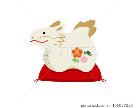 龍年吉祥物白龍雕像 105057236