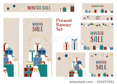 Banner set_Present box 105057882