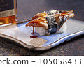 Delicious fresh sushi, raw fish, delicious Japanese food 105058433