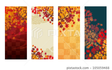 Autumn leaves maple background Autumn leaves maple background 105059488