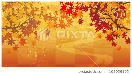 Autumn leaves maple background 105059505