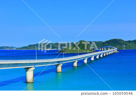 [山口縣] 天氣晴朗的角島大橋 105059546