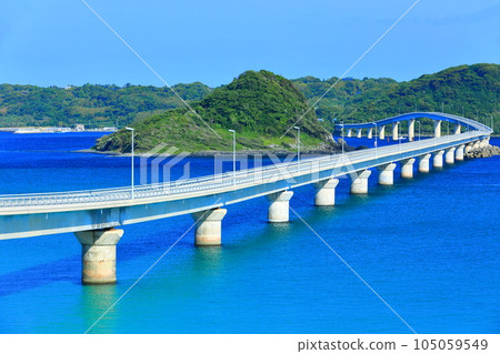 [山口縣] 天氣晴朗的角島大橋 105059549