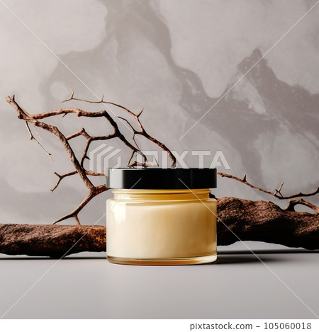 Amber glass cosmetic cream jar mockup, beauty product container front view template, styled creative cream jar mockup Amber glass cosmetic cream jar mockup, beauty product container front view template, styled creative cream jar mockup 105060018