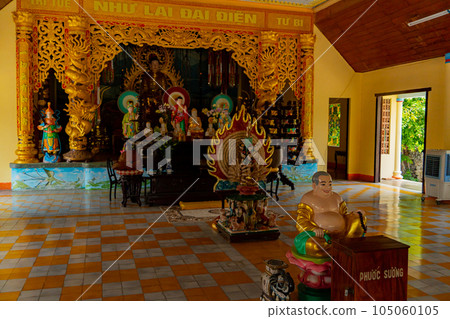 A Buddhist temple inside.   105060105