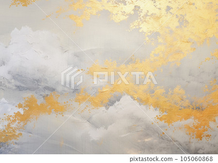 Retro gold dust and white and gray Japanese style background art 105060868