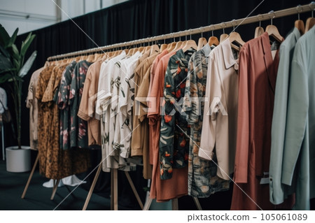 woman, looking chic and stylish in ethical fashion brand's dress, created with generative ai 105061089